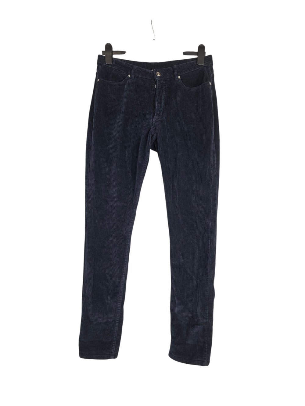 American Vintage Nukisville Slim Straight Corduroy Jeans in Navy